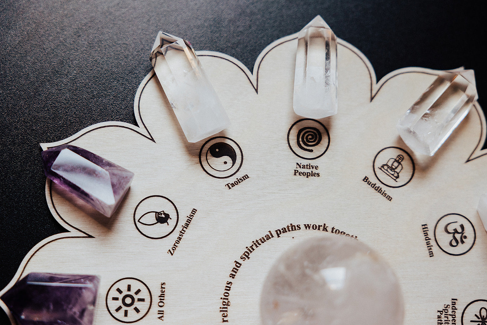 Ritual Set: World Peace Crystal Grid + Candle (includes digital guide)